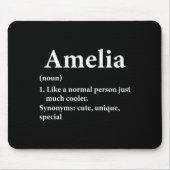 Amelia Name Definition Funny D Muismat (Voorkant)