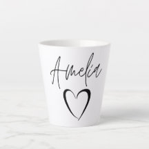 Amelia Name Mok, Custom Name Coffee Mok