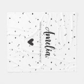 Amelia Name onthult betekenisvolle, moderne mimand Fleece Deken (Voorkant (Horizontaal))