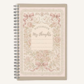 Amelia Notebook - Bloemenspiraal notebook Notitieboek (Voorkant)