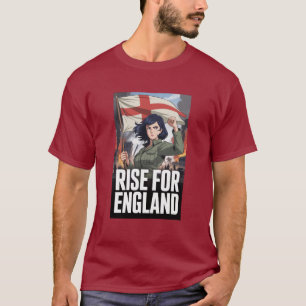 Amelia Patriottische St George Vlag UK Engeland T- T-shirt