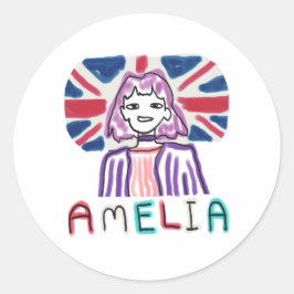 Amelia Prevent Paden Ronde Sticker