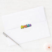 Amelia Ronde Sticker (Envelop)