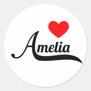 Amelia Ronde Sticker