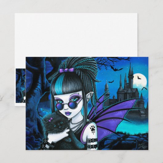 Amelia Vampire Twixt Werekitty Castle Briefkaart (Voorkant / Achterkant)