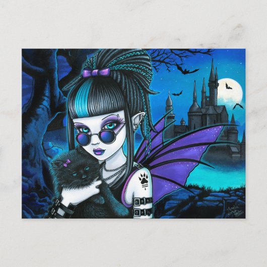 Amelia Vampire Twixt Werekitty Castle Briefkaart (Voorkant)