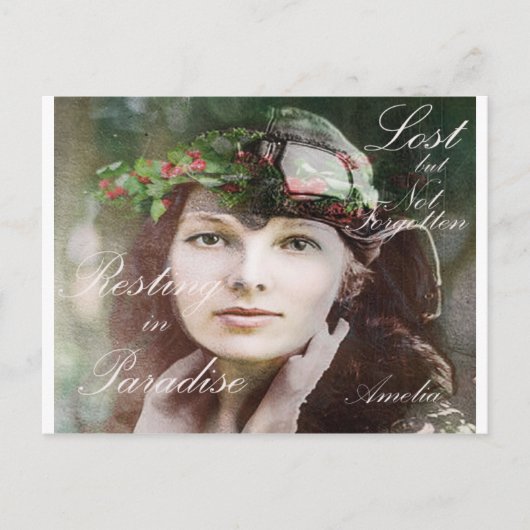 Amelia verloren in het paradijs briefkaart (Voorkant)