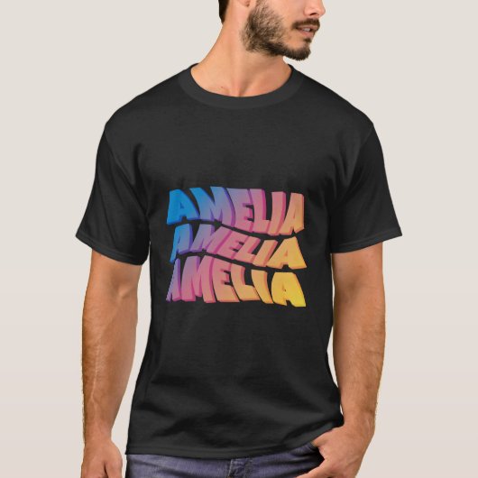 Amelia voor voornaam Amelia T-shirt (Voorkant)