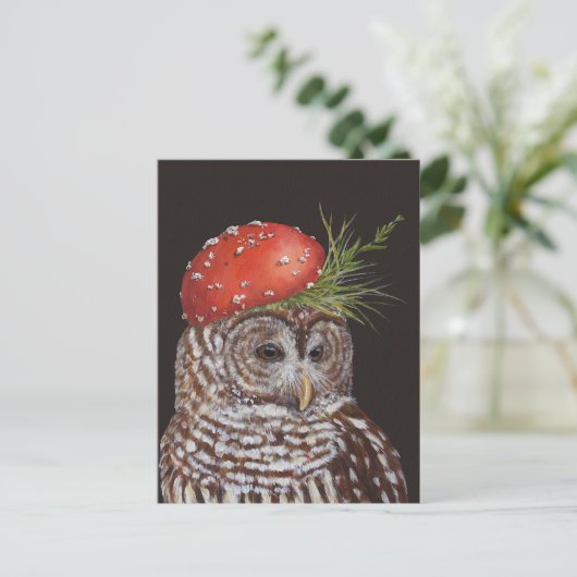 amelie de briefkaart van de rode uil (Staand voorkant)