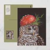 amelie de briefkaart van de rode uil (Voorkant / Achterkant)