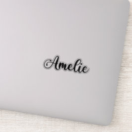 Amelie Naam - Handgeschreven kalligrafie Sticker