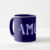 Amen Bijbelvers Moderne Typografie Persoonlijk Mok (Voorkant links)