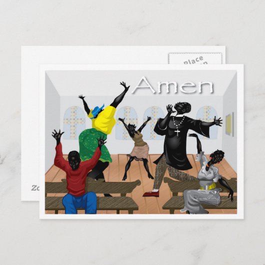 Amen Briefkaart (Voorkant / Achterkant)