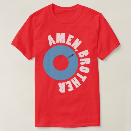 Amen Brother The Winstons Funk amp Soul Vinyl Reco T-shirt (Design voorkant)