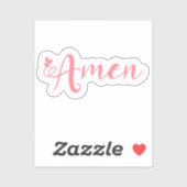 Amen Christelijke Sticker (Vel)