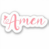 Amen Christelijke Sticker (Voorkant)