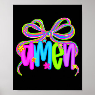 Amen Coquette Boog Jezus Bijbel Christelijk Geloof Poster