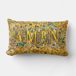 AMEN Decorative Floral Lumbar Pillow Kussen