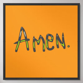 Amen, het zij zo poster