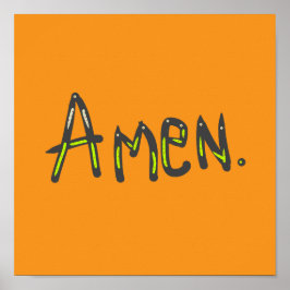 Amen, het zij zo poster