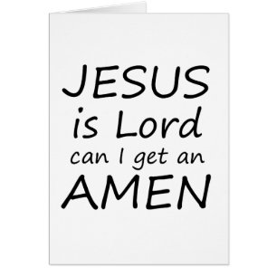 Amen Jesus Card