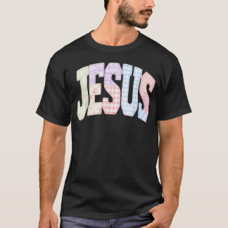 Amen Jezus Patchwork Christelijke Spreuk Geloof Bi T-shirt