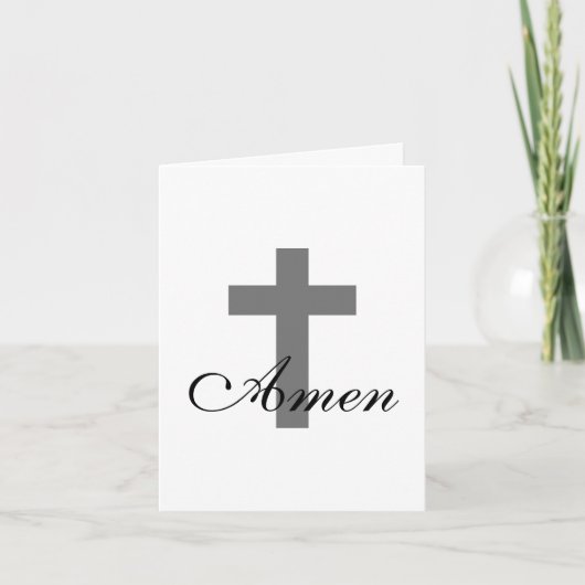  AMEN met CROSS | Kaart (Voorkant)