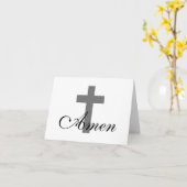  AMEN met CROSS | Kaart (Gele Bloem)
