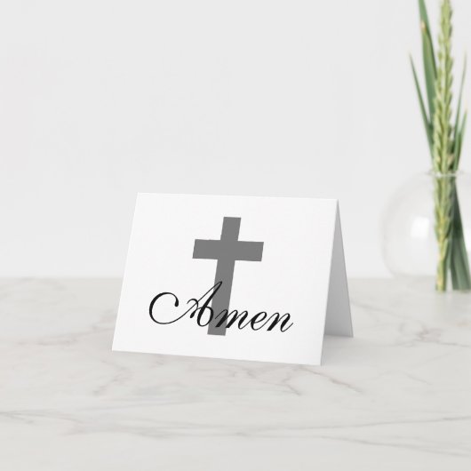  AMEN met CROSS | Kaart (Voorkant)