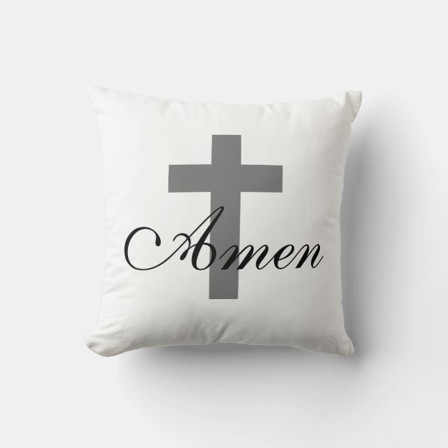  AMEN met CROSS | Kussen (Voorkant)