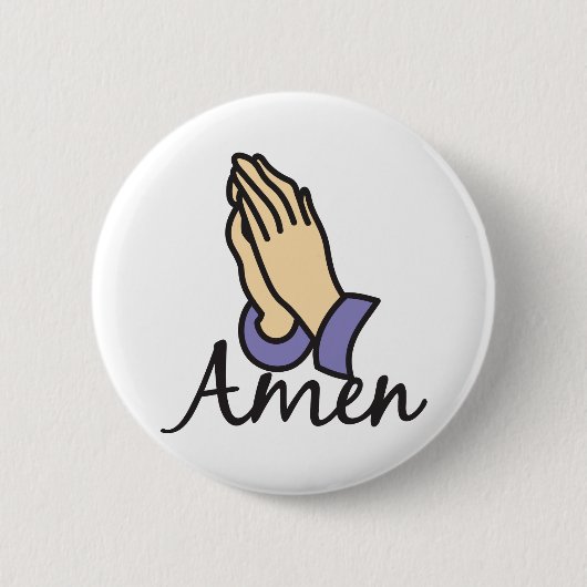 Amen Ronde Button 5,7 Cm (Voorkant)
