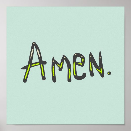Amen So Be It Poster (Voorkant)