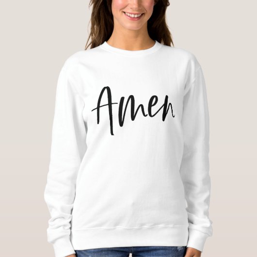 Amen Spiritueel Dames Comfy Zacht Sweatshirt (Voorkant)