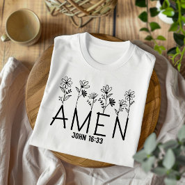 Amen voor Vrouwen en Kinderen Christelijk T-shirt