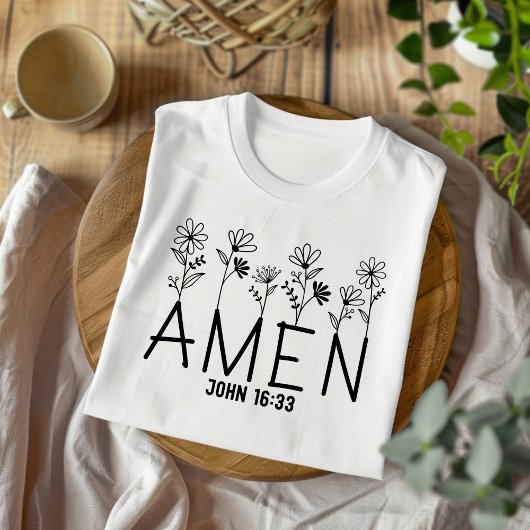 Amen voor Vrouwen en Kinderen Christelijk T-shirt