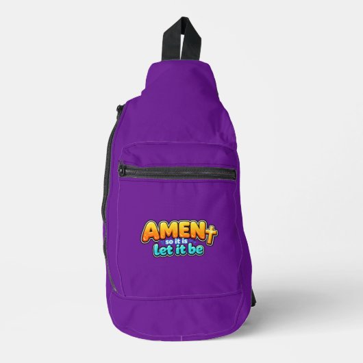 Amen - zo is het - laat het zo zijn sling bag (Voorkant)