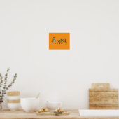 Amen Zo Zij Het Poster (Keuken)