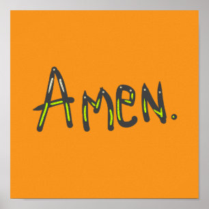 Amen Zo Zij Het Poster
