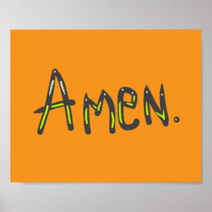 Amen Zo Zij Het Poster
