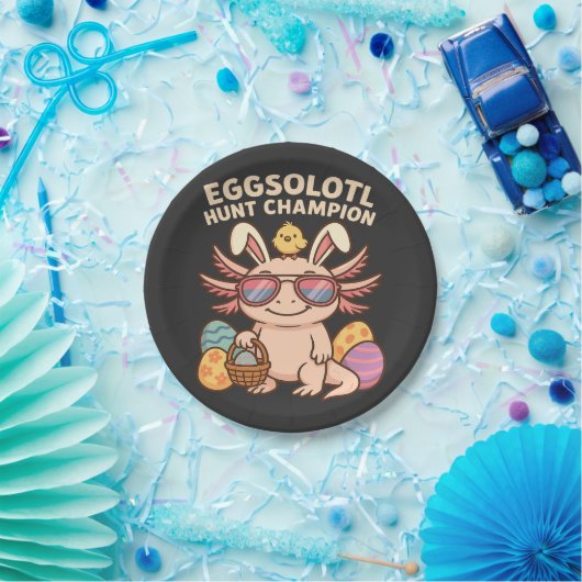 amended): Eggsolotl Hunt Champion – Grappig Schatt Papieren Bordje (Feest)