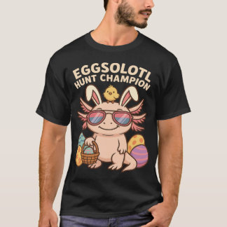 amended): Eggsolotl Hunt Champion – Grappig Schatt T-shirt
