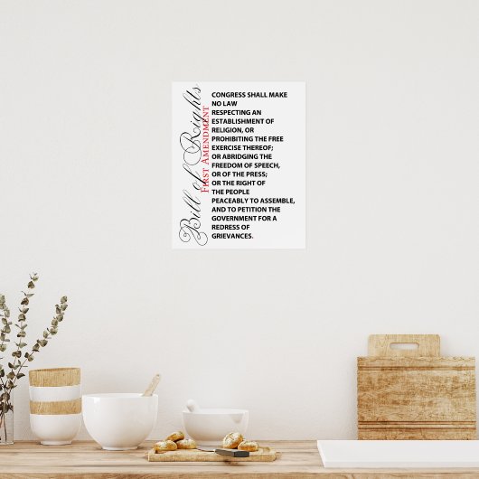 Amendement 1 Poster (Keuken)