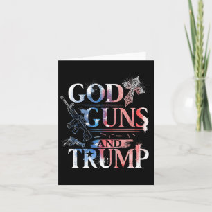 Amendement T Shirt Trump 45 God Pistolen en Trump  Kaart