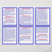Amendementen 11-27 van de V.S. Pocket Pamphlet / B Flyer (Achterkant)
