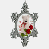 amendementen tin sneeuwvlok ornament (Links)