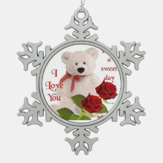 amendementen tin sneeuwvlok ornament