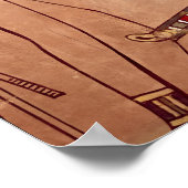 Amenhotep II met een ankh naar zijn lippen Poster (Hoek)