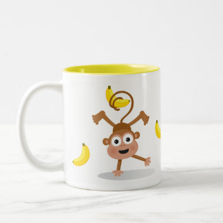 Amenland en Bananen Tweekleurige Koffiemok
