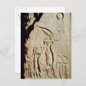 Amenophis IV, Nefertiti en Dochter implementeren Briefkaart (Voorkant / Achterkant)
