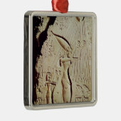 Amenophis IV, Nefertiti en Dochter implementeren Metalen Ornament (Rechts)